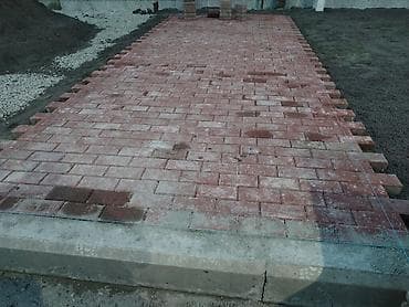 Ручная работа на заказ: Peykdaş və kafel döşəmə xidməti - Həyət, giriş yolu, dayanacaq — 2