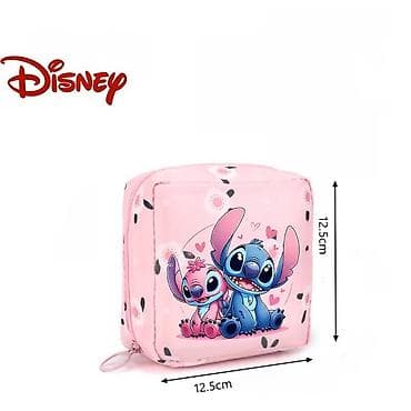 Disney temalı kosmetik/aksessuar çantası - Dizayn: Stitch və Angel