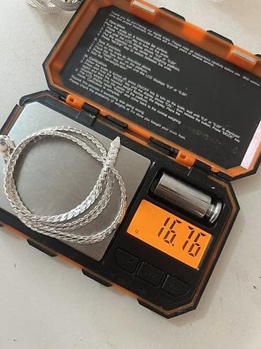 Qol saatları və aksesuarlar: 925 sterlinq gümüşdən zəncir boyunbagi - Material: 925 (sterling) — 1