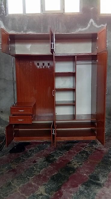 ucuz dolap: Dəhliz üçün funksional giriş dolabı - Material: ağac teksturalı — 1