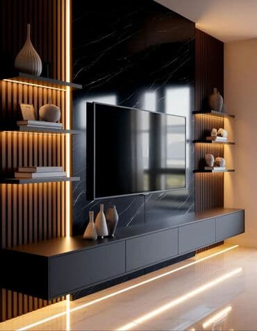 аренда помещения под ресторан кафе: Прямой ТВ стенд, С полками, Ламинат — 6