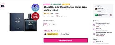 Blue de Chanel Ətir. Yenidir. İstifadə olunmayıb Bağlı salafanda — 5