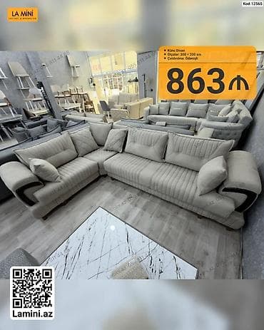 kreditle kunc divanlar: Künc divan – La Mini - Model: Künc divan - Ölçülər: 300 x 200 sm - — 1