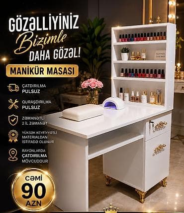 ucuz mebeller: Yeni, Manikür üçün masa, Güzgüsüz — 1