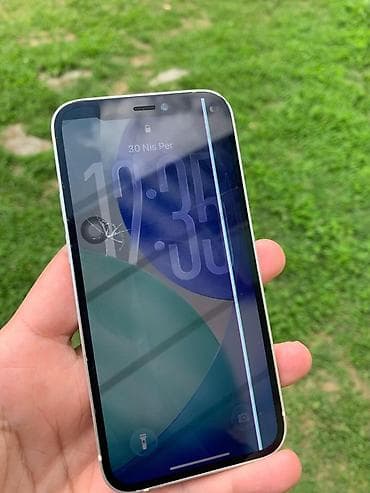 iphone 24: IPhone 12 mini, Ağ, Qırıq — 2