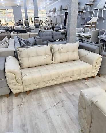 Tək Divan Xüsusiyyətlər: - Ölçü: 230 sm - Rəng: açıq bej - Dizayn