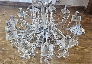 Çilçıraqlar: Çılçıraq, 10 və daha çox lampa, Xrustal — 1
