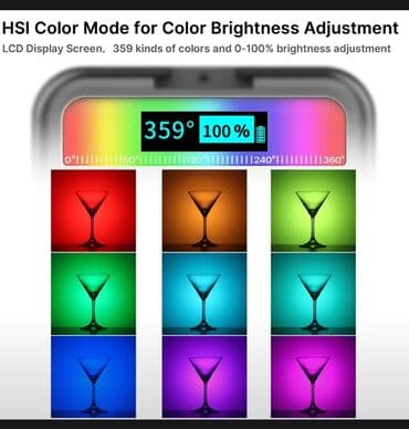 çəkiliş üçün işıq: Ulanzi VL49 RGB LED işıq - RGB rəng diapazonu: 360° HSI rəng — 4