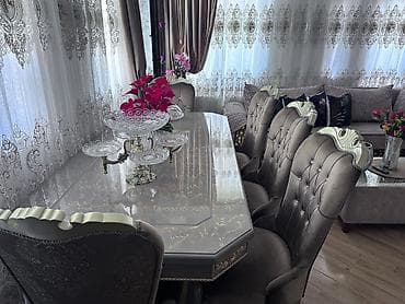 restoran ucun stol stul: Masa desti 8 stulu var masa açılır — 1