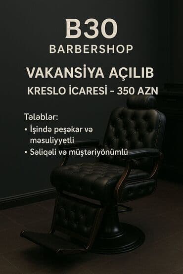 Salon, tibbi kreslolar: Saş kəsimi kreslosu