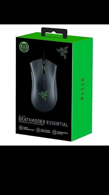 Razer DeathAdder Essential – simli oyun siçanı Xüsusiyyətlər: -