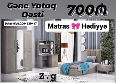 uşaq üçün hədiyyə: Oğlan və qız üçün, Təknəfərlik çarpayı, Dolab — 1