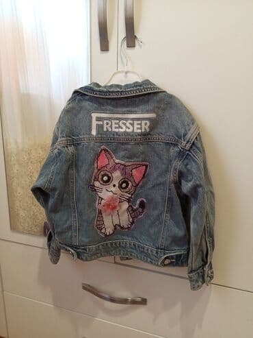 uşaq hədiyyələri: Uşaq üçün cins gödəkçə - Ölçü : 4-5 yaşa uyğun - Material: klassik — 2