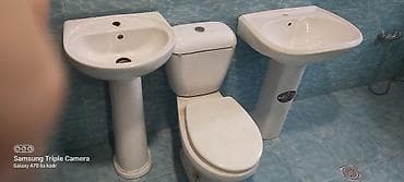 işlenmiş unitazlar: Sanitar avadanlıq dəsti - Bir ədəd döşəməyə quraşdırılan unitaz – — 6