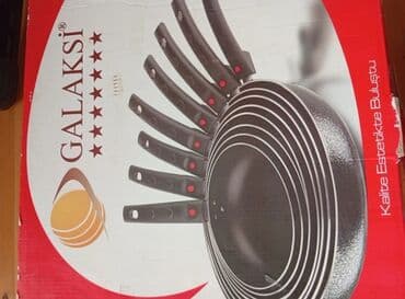 Mətbəx aksesuarları: Tava, rəng - Qara, Alüminium, Türkiyə — 1