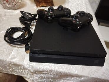 kabel 4: Sony PlayStation 4 Slim oyun konsolu paketi Komplekt: - PS4 Slim — 2