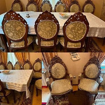 Qonaq otağı üçün, Açılmayan, Dördbucaq masa