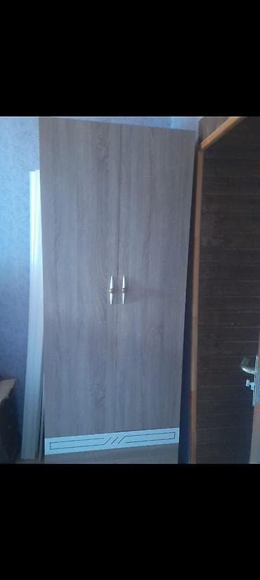 dehliz dolabi: 2 qapılı, Qəhvəyi, Digər material, Açılan, Düz dolab — 1