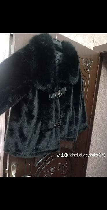Kürk, L, XL, rəng - Qara — 1