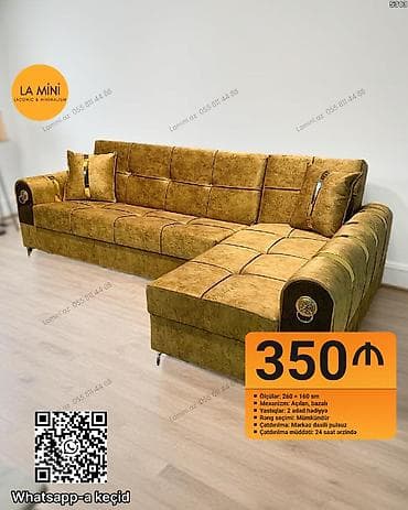 tek oturacaq: Künc divan, Açılan, Bazalı, Şəhərdaxili pulsuz çatdırılma — 1