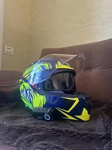 kasklar: Motodəbilər üçün tam üzlü kask Studds drifter yenidir istifadə — 2