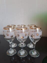 xurusdal qablar: Qədəhlər, rəng - Bej, Şüşə, 6 ədədli dəst, Azərbaycan — 4