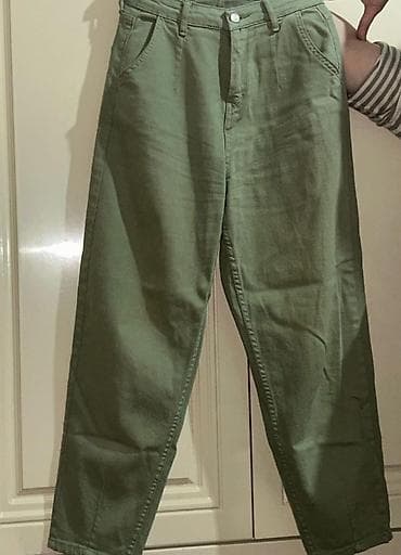 elevit ne ucundur: Yaşıl rəngli qadın şalvarı M razmerdir yenidir geyinilmeyib - Model — 1