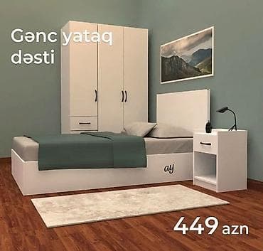 tek dolablar: 2 təknəfərlik çarpayı, Dolab, Azərbaycan, Yeni — 6