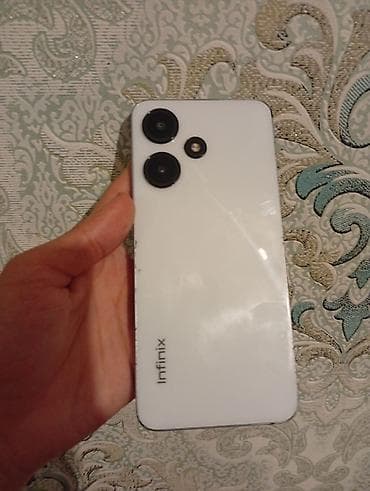 mi kamera: Infinix HOT 30i, 128 GB, rəng - Ağ, Sensor — 1