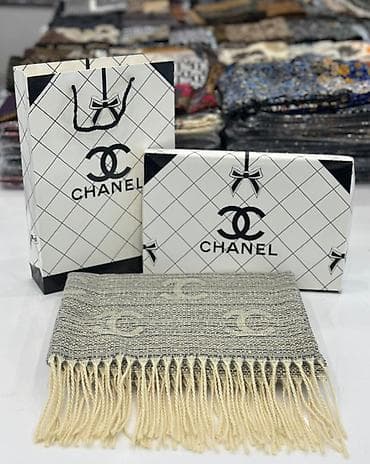 hicab geyimler: Kolleksiya: Klassik loqolu toxunma şərflər - Material: Yumşaq — 10