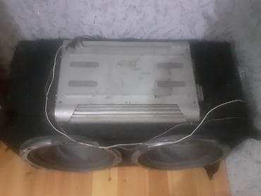 korpuslar: Kenwood iki ədəd subwoofer + gücləndirici seti - Brend: Kenwood — 3