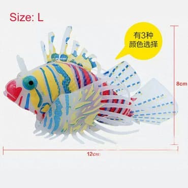 oskar balığı: Akvarium üçün fosforlu silikon balıq fiqurları — 4