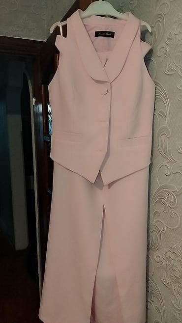 Uşaq geyimi və ayaqqabıları: Klassik jilet - Rəng: açıq çəhrayı (pudra ton) - Model: düyməli, V — 5