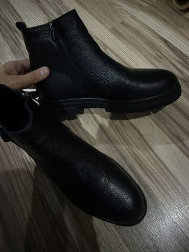 yarı botinkalar: Təmiz dəri kişi üçün çəkmələr(botinka), öz qiymətindən qat-qat ucuz — 5