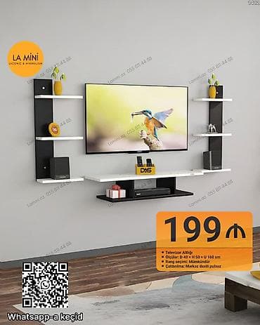 40 tortu: Düz TV altlığı, Polkalı, Laminat — 1