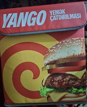 Yango yemək çatdırılması üçün izotermik çanta - Öndə “YANGO – Yemək