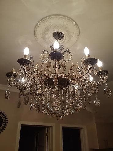 lyusturlar: Çılçıraq, 10 və daha çox lampa, Metal — 3