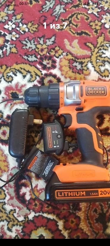 drel satiram: BLACK+DECKER simsiz akkumulyatorlu matkap/şurupçaq dəsti - Gərginlik — 3