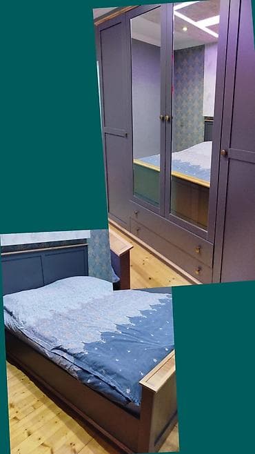 taxt kravat islenmis: Ra.Yataq dəsti satılır Az işlənib, çox səliqəli vəziyyətdədir. Şkaf + — 1