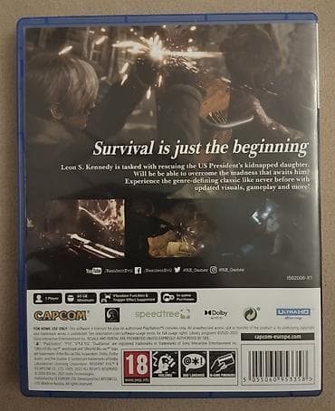 dvd disk: Resident Evil 4 Remake. Diskdə və qutuda cızıq yoxdur. İdeal — 2