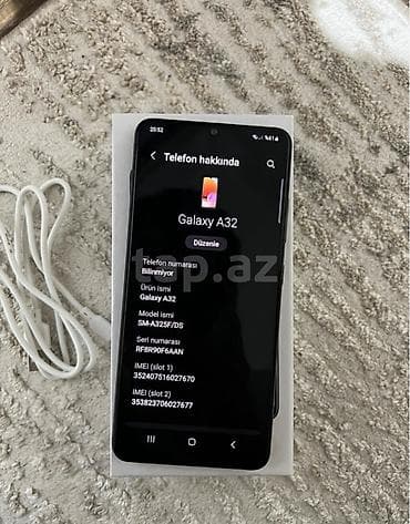 Elektronika: Samsung Galaxy A32, 64 GB, rəng - Qara, Face ID, Sensor — 3