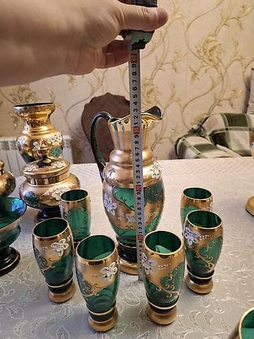 1 dənə boyük meyvə qabı 2 ədəd qapaqlı qənd qabi 2 dənə qapaqsız qənd — 2