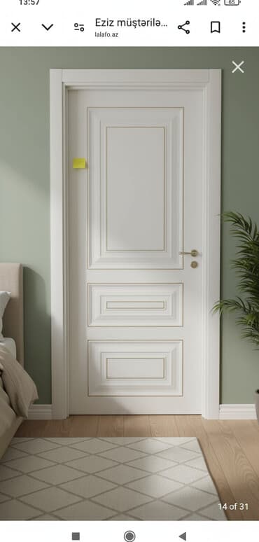 Yataq otağı üçün Yeni Otaq qapısı 90x205 sm Naliçnik ilə, Ödənişli quraşdırma, Pulsuz çatdırılma lalafo.az -da Yataq otağı üçün Yeni Otaq qapısı 90x205 sm Naliçnik ilə, Ödənişli quraşdırma, Pulsuz çatdırılma