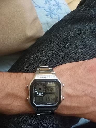 https smart ady az: Casio World Time digital qol saatı Xüsusiyyətlər: - Korpus — 5