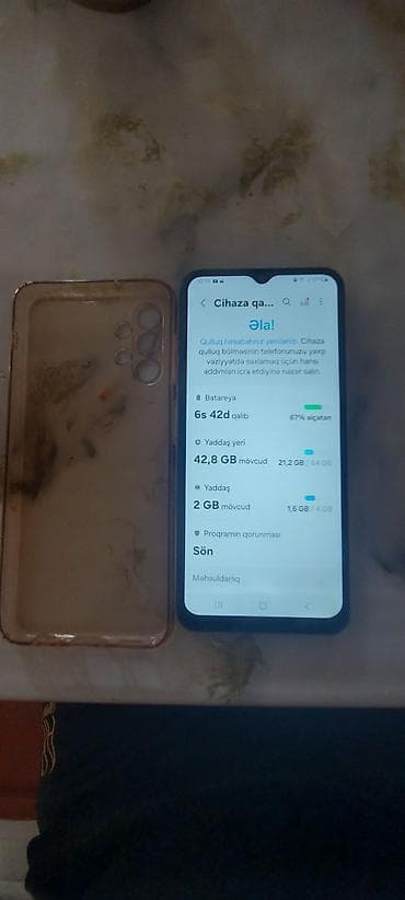 islenmis iran qaz sobalari: Samsung Galaxy A13, 64 GB, rəng - Boz, Sensor — 5
