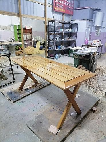 Нераскладной, Дерево, Прямоугольный стол — 6