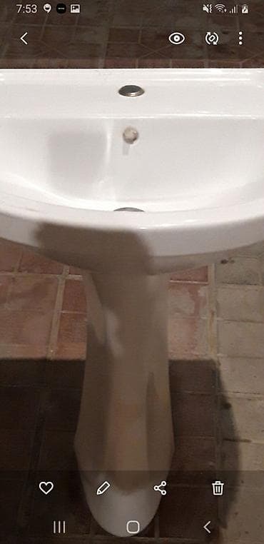 Satılır: farfor ayaqlı umivalnik (pedestal lavabosu) - Material — 1