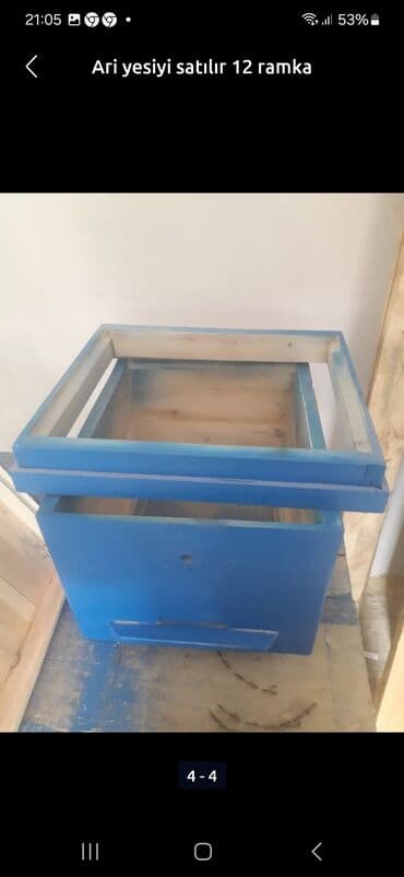 arı yeşiyinin qiyməti: Ari yuvasi 45 Azn 12 ramka keyfiyetli hec yerde bu qiymete Ari yuvasi — 1