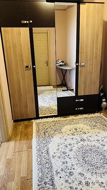 iwlenmiw dolab: İşlənmiş, 4 qapılı, Güzgülü, Qəhvəyi, Digər material, Açılan, Düz dolab — 2