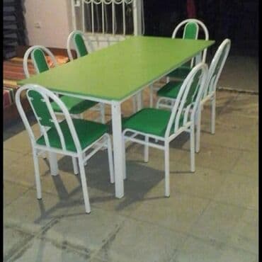 Masa və oturacaq dəstləri: Qonaq otağı üçün, Yeni, Açılan, Dördbucaq masa, 2 stul — 9